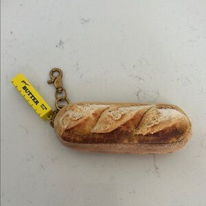 Betsey Johnson Baguette and Butter Bag Card Holder/ Charm case